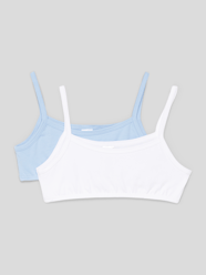 Bustier met spaghettibandjes in een set van 2 stuks van Schiesser Blauw - 3