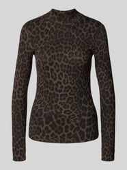 Slim Fit Longsleeve mit Allover-Animal-Print von Jake*s Casual - 45