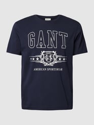 T-shirt van katoen met labeldetail van Gant - 33