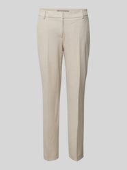 Regular Fit Stoffhose mit Bügelfalten von Christian Berg Woman Selection Beige - 16