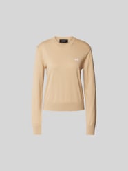 Sweatshirt mit Label-Stitching von Dsquared2 Beige - 12