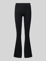 Flared Leggings mit Label-Badge von Skiny Schwarz - 6