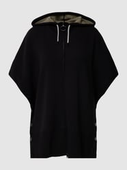 Poncho met labeldetails van Marc Cain Grijs / zwart - 5