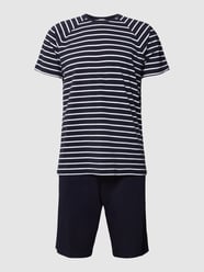 Pyjama mit Stretch-Anteil von Esprit Blau - 48