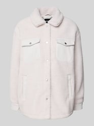 Regular fit jack van teddybont met overhemdkraag, model 'TANJA' van Only Beige - 37
