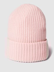 Beanie mit breitem Umschlag von Pieces Rosa - 46