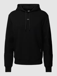 Hoodie met logostitching, model 'Moto' van G-Star Raw Zwart - 12