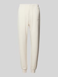 Sweatpants mit Label-Stitching Modell 'LUCIA' von Guess Beige - 2