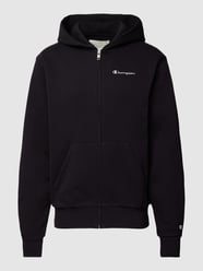 Sweatjacke mit Logo-Stitching Modell 'Hooded Full Zip Sweatshirt' von CHAMPION Schwarz - 21