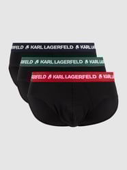 Slip mit Stretch-Anteil im 3er-Pack  von Karl Lagerfeld Schwarz - 1