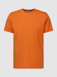 T-Shirt mit Label-Detail Modell 'Mercerisier' von Pierre Cardin Rot - 39