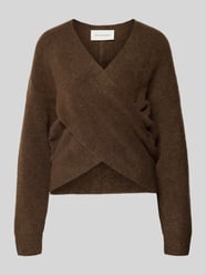 Gebreide pullover in wikkellook, model 'Zinelle Hope' van MSCH Copenhagen - 19