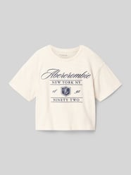 regular fit T-shirt met gestikt logo van Abercrombie&Fitch - 42