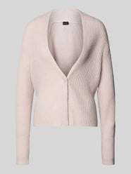 Kardigan w kroju regular fit z domieszką wełny z alpak Model 'Kanna' od JOOP! Fuksjowy - 24