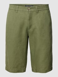 Bermudas aus Leinen mit elastischem Bund Modell 'Reso' von Marc O'Polo Grün - 10