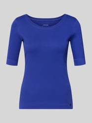 t-shirt w efekcie prążkowania z rękawem o dł. 1/2 od Marc Cain - 26