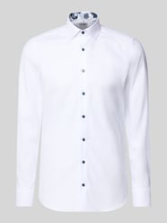 Slim fit zakelijk overhemd van katoenmix met Kentkraag van OLYMP Level 5 - 4