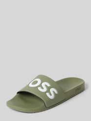 Badslippers met logoprint van BOSS - 5
