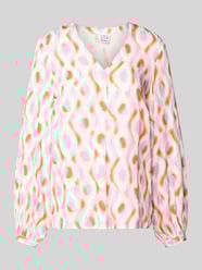 Regular fit blouse met V-hals van Emily Van den Bergh - 12
