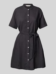 Knielanges Leinenkleid mit Stehkragen Modell 'Pennie Ginia' von MSCH Copenhagen - 1