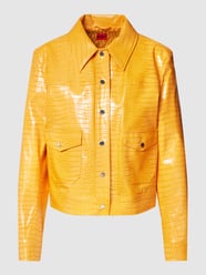 Jacke in Leder-Optik Modell 'Avelli' von HUGO Gelb - 25