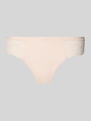 String mit Spitzenbesatz Modell 'THONG_BLOSSOM' von BOSS Pink - 20
