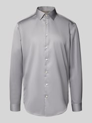 Slim Fit Business-Hemd mit Kentkragen von Jake*s - 3