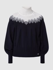 Rollkragenpullover aus Merinowolle  von Dale of Norway Blau - 15