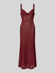 Midi-jurk van kant, model 'ALEGRA' van Bardot Bordeaux - 45