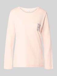 Comfort Fit Pyjama aus Baumwoll-Viskose-Mix Modell 'Perfect Nights Shirt' von s.Oliver RED LABEL Pink - 47