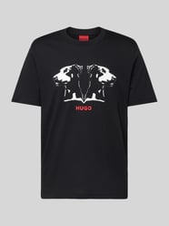 T-Shirt mit Motiv- und Label-Print Modell 'Dobero' von HUGO - 40