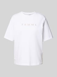 Oversized T-Shirt mit Label-Print Modell 'VILJA' von Selected Femme - 4