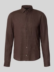 Koszula lniana o kroju casual fit z kołnierzykiem typu kent model 'Mike' od JOOP! COLLECTION - 7