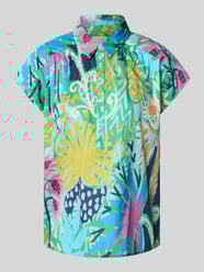Regular fit blouse met kapmouwen van Milano Italy - 7