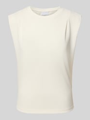 Tanktop mit Rundhalsausschnitt von Jake*s Collection Beige - 39