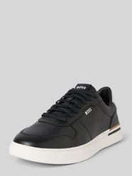 Ledersneaker mit Label-Print Modell 'Clint' von BOSS - 14