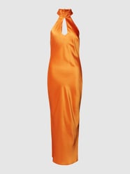 Kleid mit Neckholder Modell 'KEYHOLE' von Gina Tricot Orange - 7