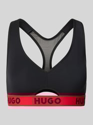 Bralette mit Racerback und Logo-Saum von HUGO - 3