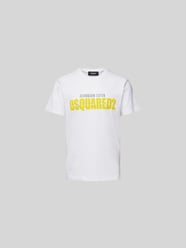 T-Shirt mit Label-Print von Dsquared2 Weiß - 13