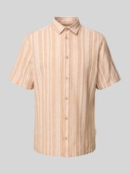 Regular Fit Leinenhemd mit 1/2-Arm Modell 'LINCON' von Casual Friday Orange - 2