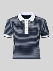 Przycięty polo z mieszanki wiskozy model 'ALPHONSINE' od GUESS - 12