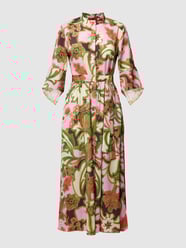 Midi-jurk met strikceintuur, model 'ESPERTO' van MAX&Co. Roze - 34