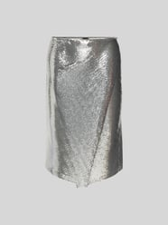 Knielanger Rock mit Ziersteinbesatz von Rabanne Grau - 43