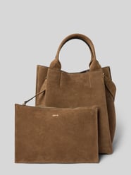 Shopper aus echtem Leder mit herausnehmbarer Kosmetiktasche von Abro - 5