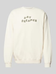 Sweatshirt mit Motiv-Stitching Modell 'DREAM' von Forét Beige - 5