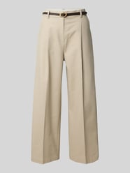 Wide Fit Hose mit integriertem Gürtel von Jake*s Collection Beige - 5