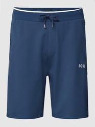 Sweatshorts met elastische band van BOSS Blauw - 38