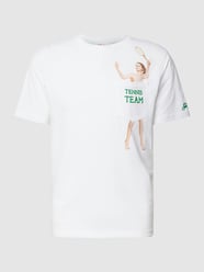 T-Shirt mit Motiv-Print Modell 'AUSTIN' von MC2 Saint Barth Weiß - 34
