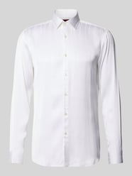 Koszula biznesowa o kroju slim fit z czystej wiskozy model 'KENNO' od HUGO - 40
