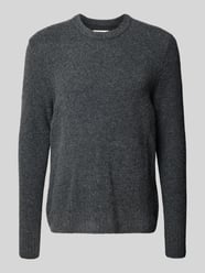 Sweter z dzianiny z okrągłym dekoltem model ‘Andy’ od Wood Wood - 47